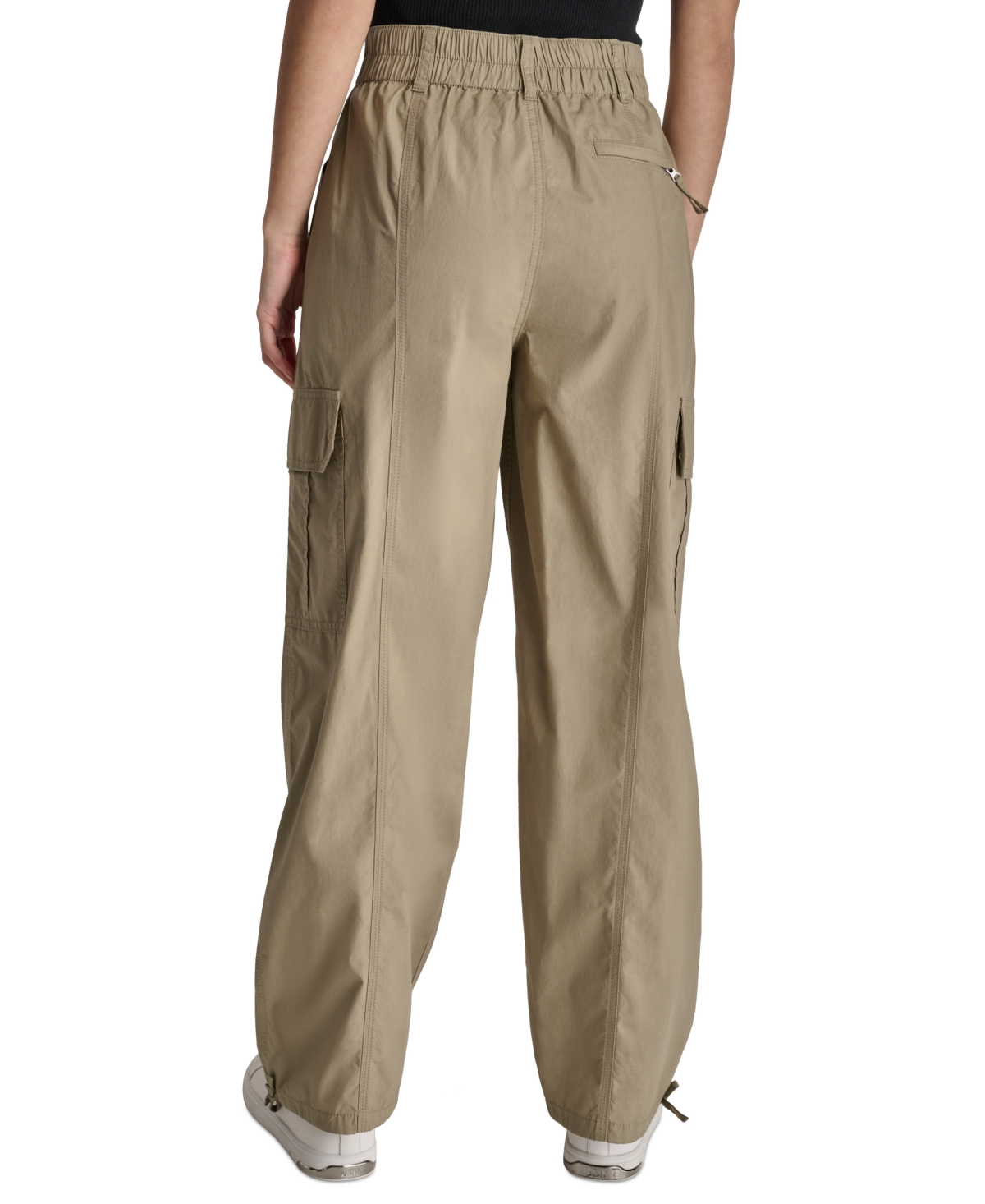 Dkny Jeans Women's Straight-Leg High-Waist Adjustable-Cuff Cargo Pants - Gi6 - Lght Fatigue