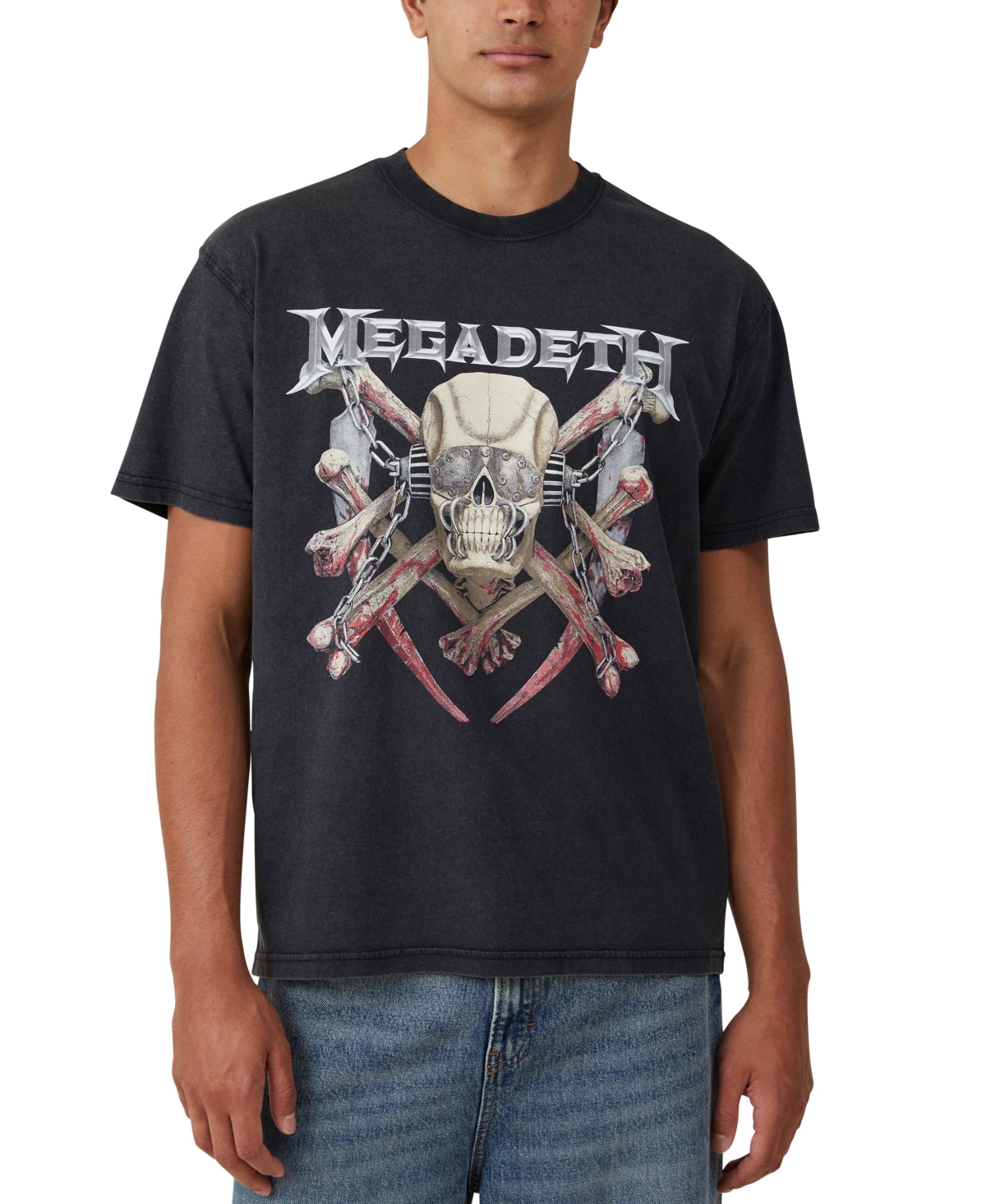 COTTON ON MEN'S LOOSE FIT MUSIC T-SHIRT 