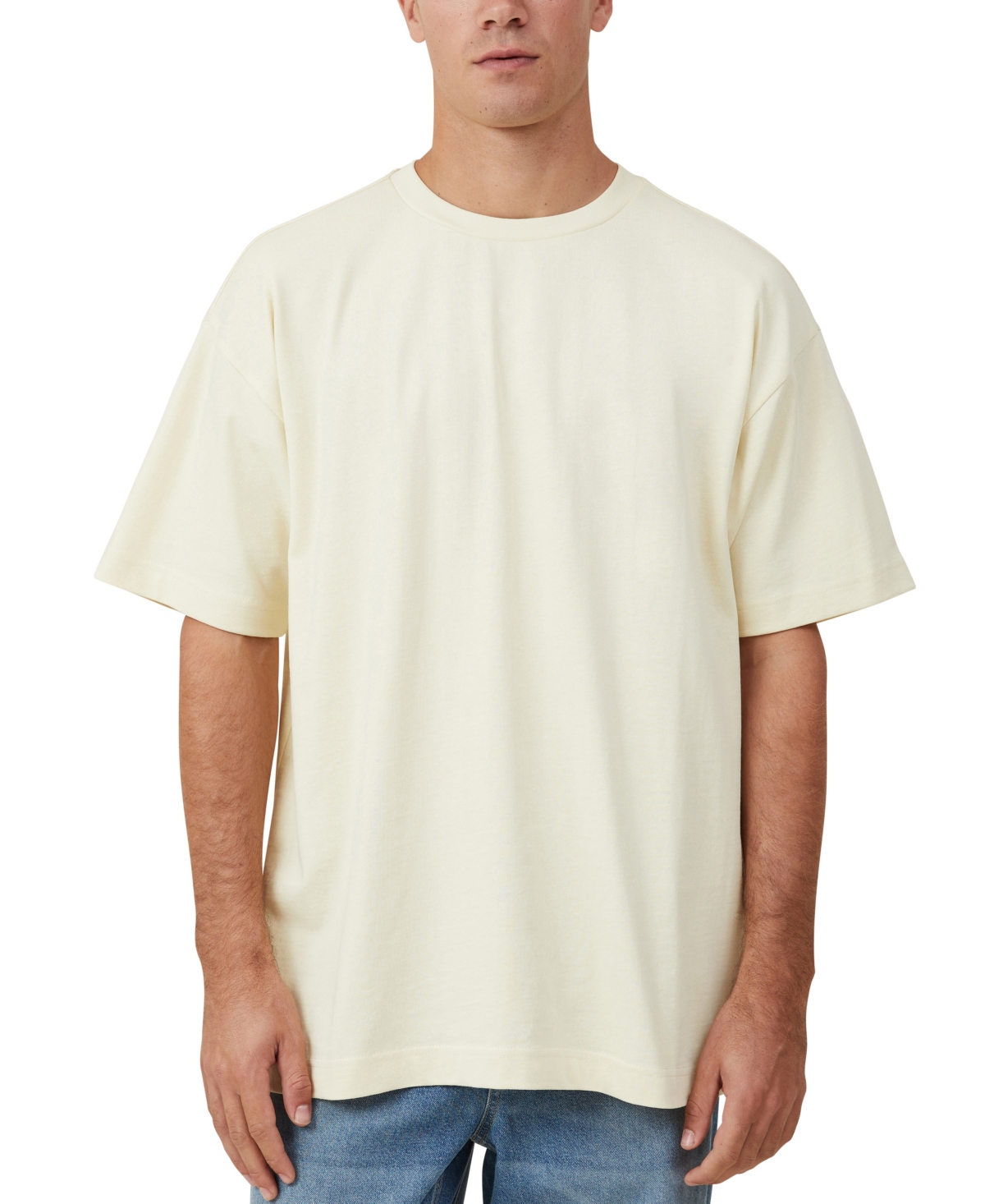 Cotton On Men's Box Fit Plain T-shirt In Yellow