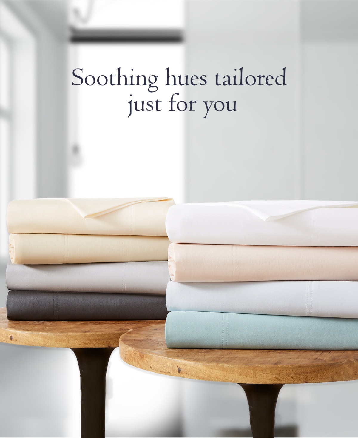 Color Sense 300 Thread Count Cotton Sateen 3 Pc Sateen Sheet Set Twin In White
