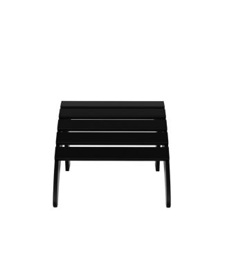 Outdoor Adirondack Chair With Footrest Ottoman Set