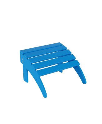 Adirondack Chair with Footrest Ottoman Set (Set of 2)