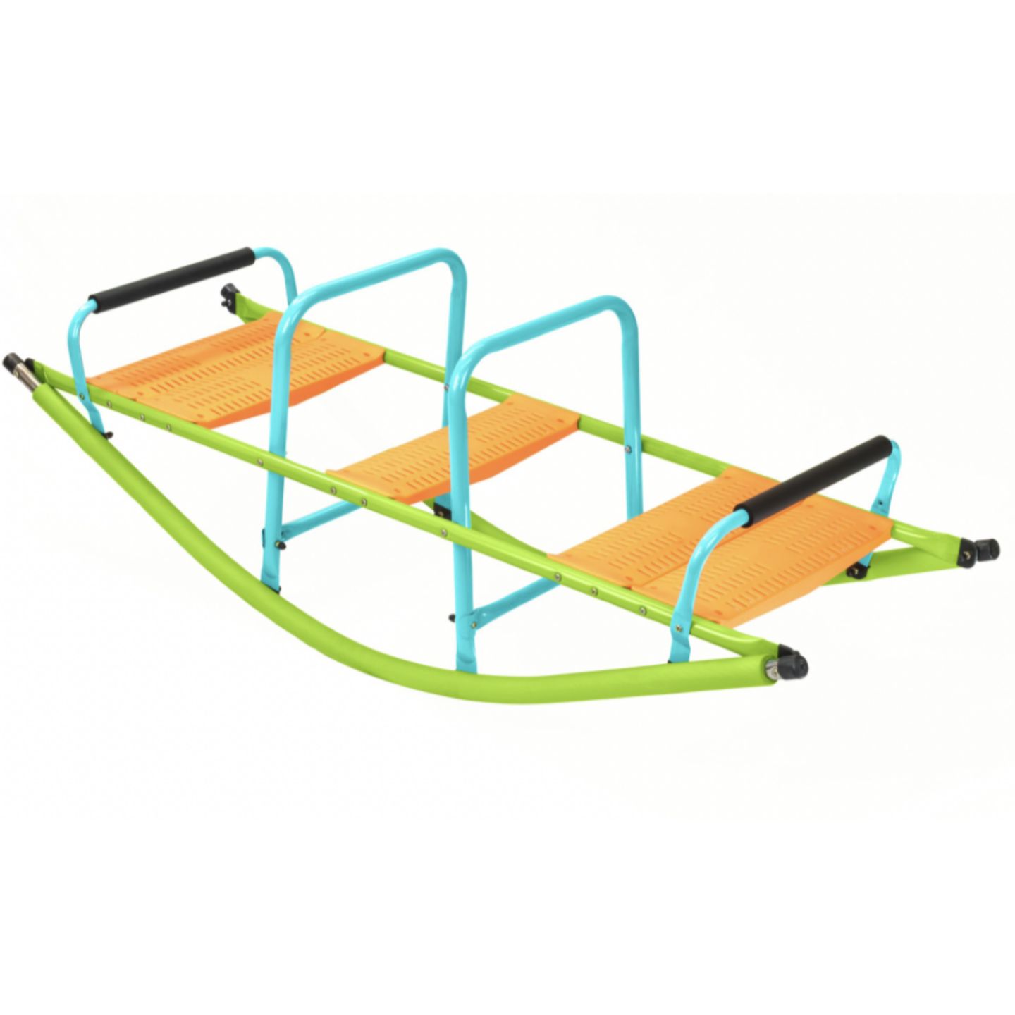 Детская игрушка Streamdale Furniture Rocker Seesaw Steel Pipe 3-Seat Playground Equipment, Ages 2+, цвет: Зелёный — фото 3