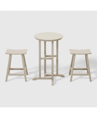 Outdoor Patio Counter Height Bar Stools Bistro Set