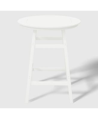 Outdoor 35" HDPE Round Patio Bar Height Table