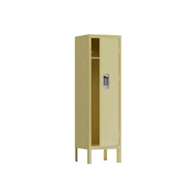  Retro Style Metal Locker Cabinet - Yellow