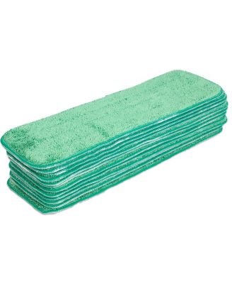 Microfiber Flat Wet Mop Refills (12 Pack) - 18", Color Options