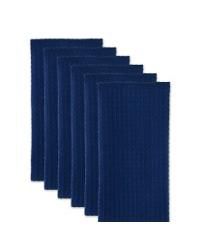 Cotton Kitchen Collection Dishtowel Set, 18x26", Blue, 6 Piece