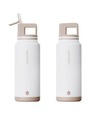 Alpine Flip 'N Sip Insulated, Leakproof Water Bottle with Straw, 40 OZ-2pk