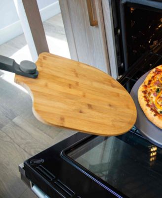 14 x 16 inch Real Pizza Peel with folding handle is moisture resistant and has an easy-glide real peel.