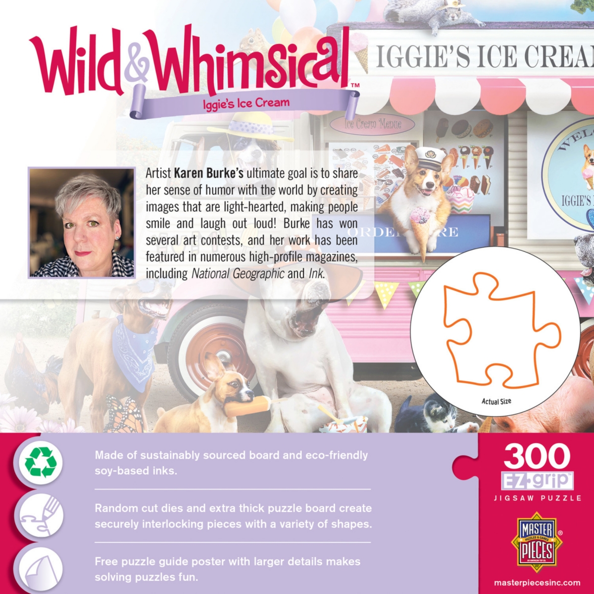 Masterpieces Wild & Whimsical - Iggy's Ice Cream 300 Piece Ez Grip Puzzle