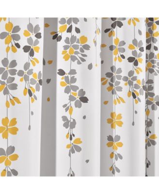 Weeping Flower Light Filtering Window Curtain Panels