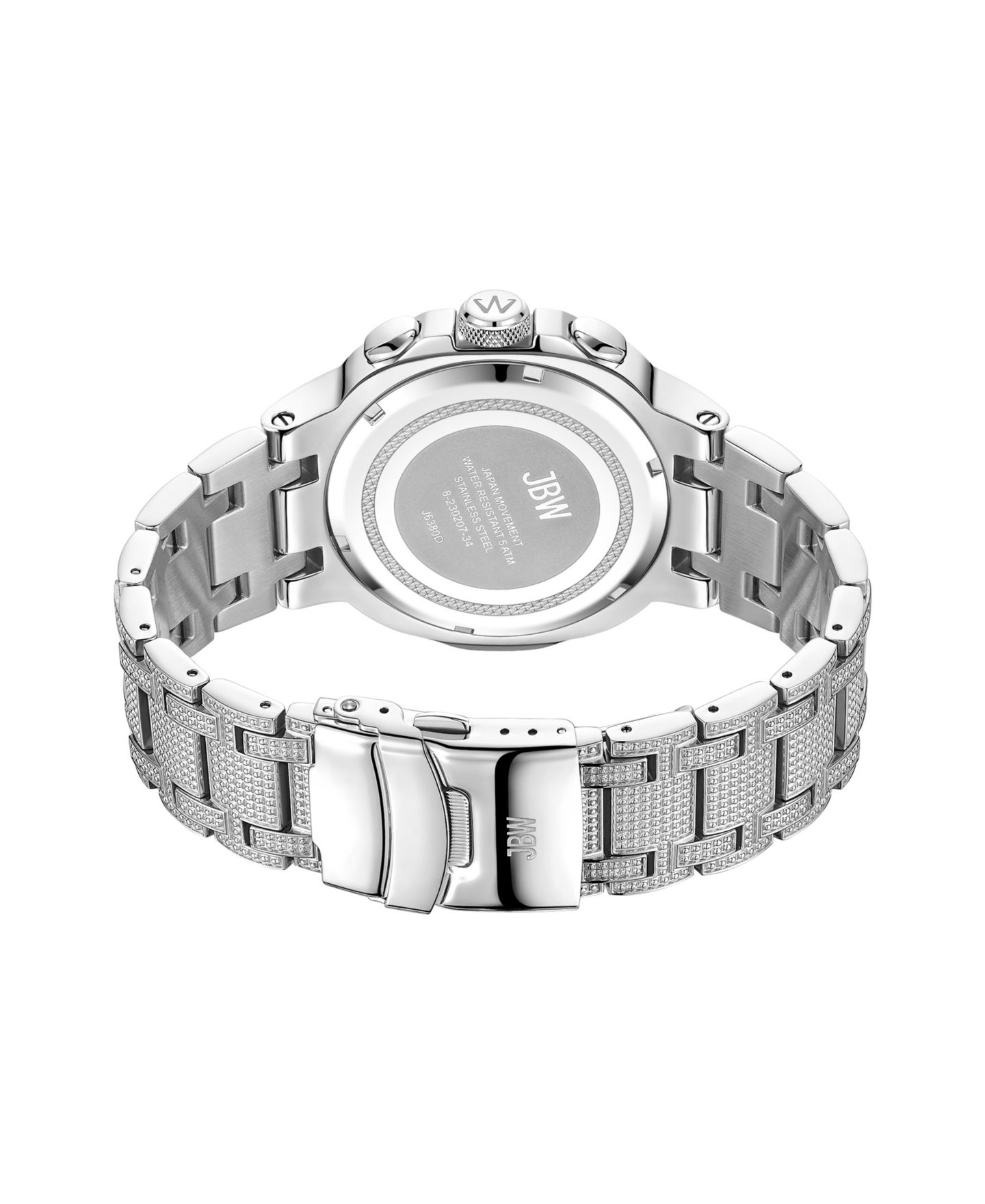 Мужские часы Jbw Diamond (1/5 ct. t.w.) Watch in Stainless-steel 48mm, цвет: Серебряный — фото 2