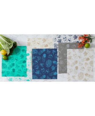 Fridge Liner Collection Non-Adhesive, Cut to Fit, 12x24", Cream Market, 6 Piece