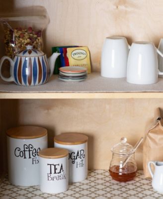 Fridge Shelf Liner Collection Non-Adhesive, Cut to fit, Machine Washable, 12x120", Cream Lattice, 2 Piece