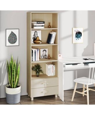 Highboard Honey brown Solid pine, MDF 23.6 x 13.8 x 70.9 in