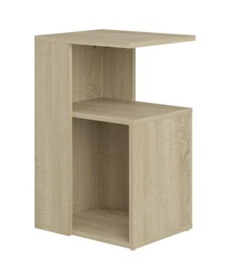 Side Table Sonoma Oak 14.2"x11.8"x22" Engineered Wood