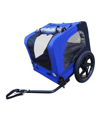 Streamdale Blue Air Wheel Pet Bike Trailer for Dogs