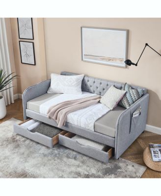 Streamdale Upholstered Daybed with Trundle and Storage_Drawers