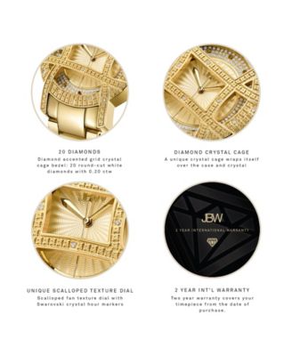 10 YR Anniversary Women's Olympia Diamond (1/5 ct.t.w.) 18K Gold Plated  Watch