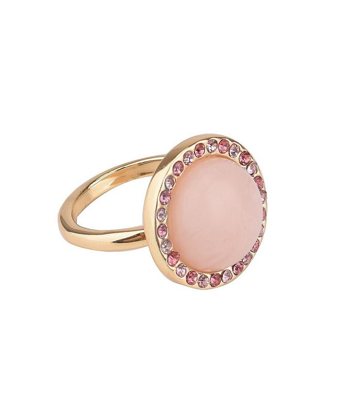 Laundry by Shelli Segal Pink Stone Cocktail Ring - Macy's