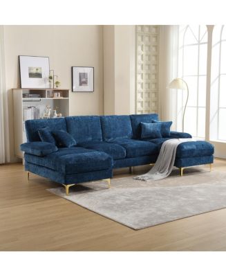 Simplie Fun Modern Large Chenille Fabric U-Shape Sectional Sofa - Macy's