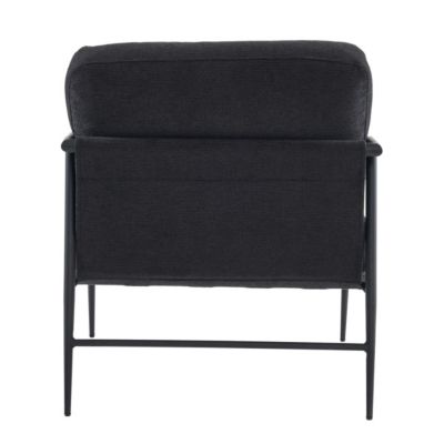 Leisure Chair Lounge Chair Velvet Black Color
