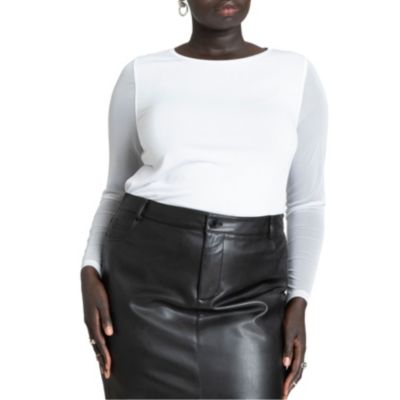 Women's Sheer Sleeve Tee