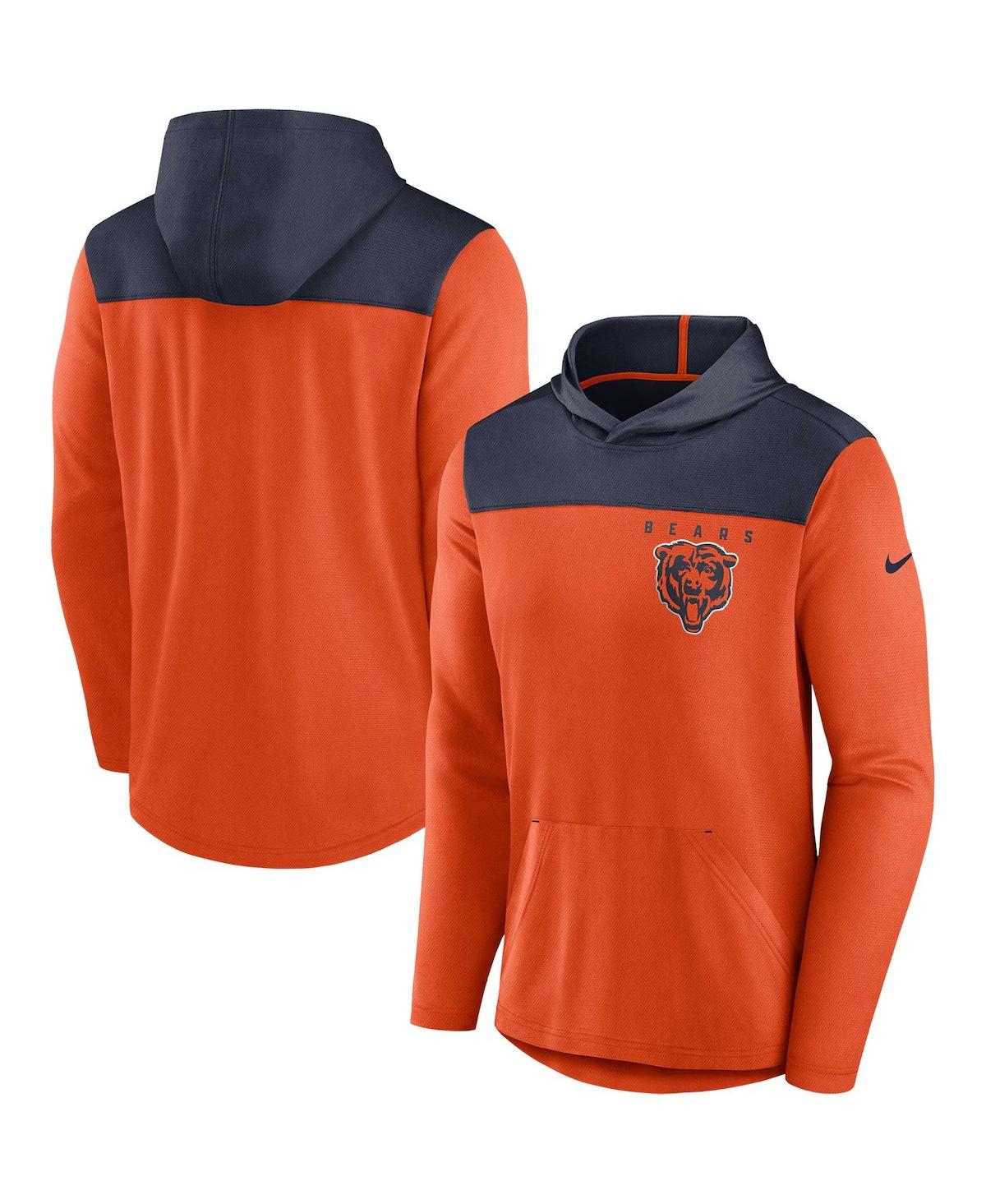 Nike Men's Orange Chicago Bears Fan Gear Pullover Hoodie - Orange