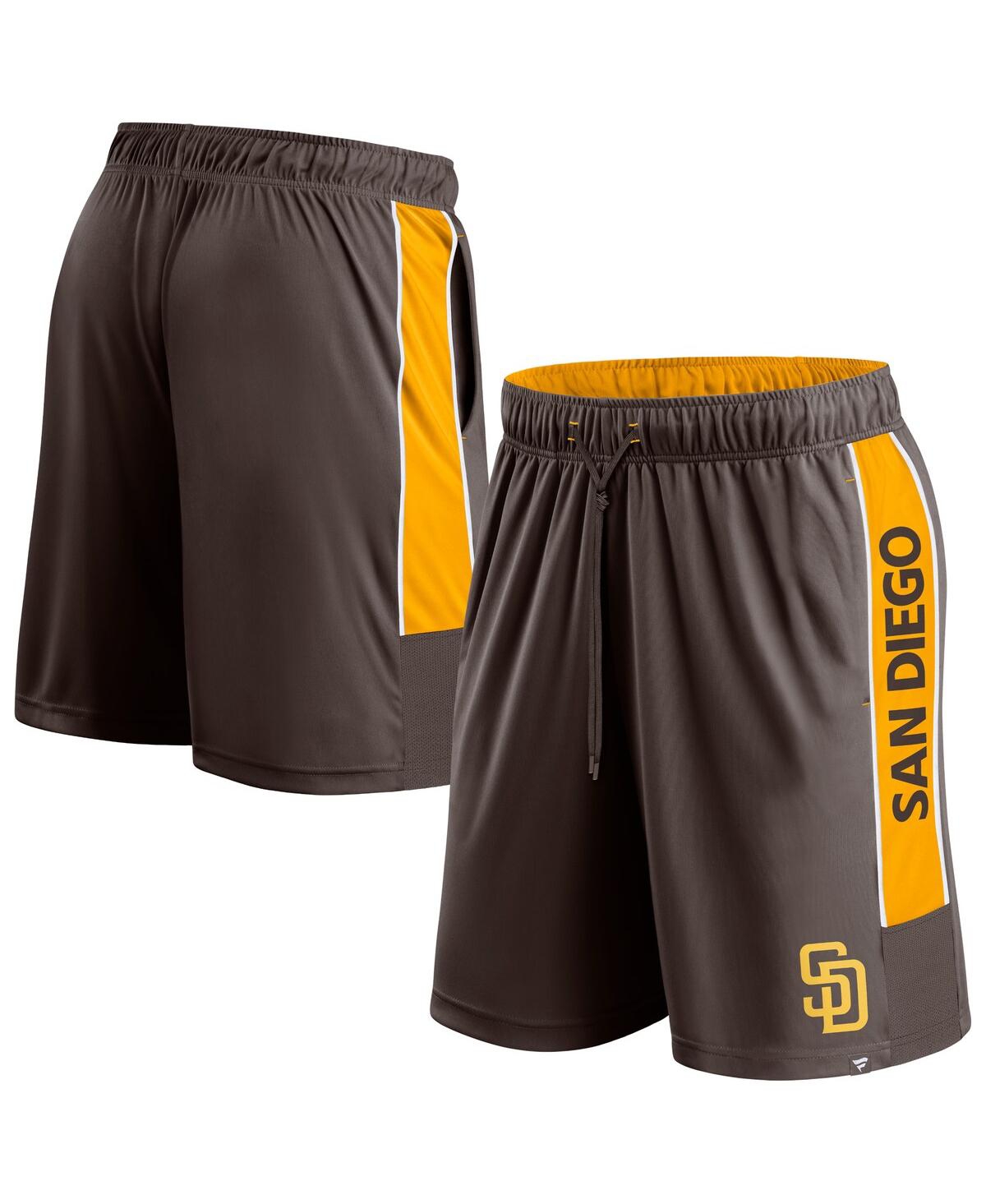 Fanatics Men's Brown San Diego Padres Win The Match Defender Shorts