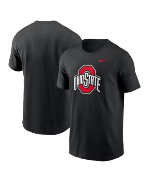 Мужская футболка Nike Ohio State Buckeyes Primetime Evergreen Logo, цвет: Чёрный