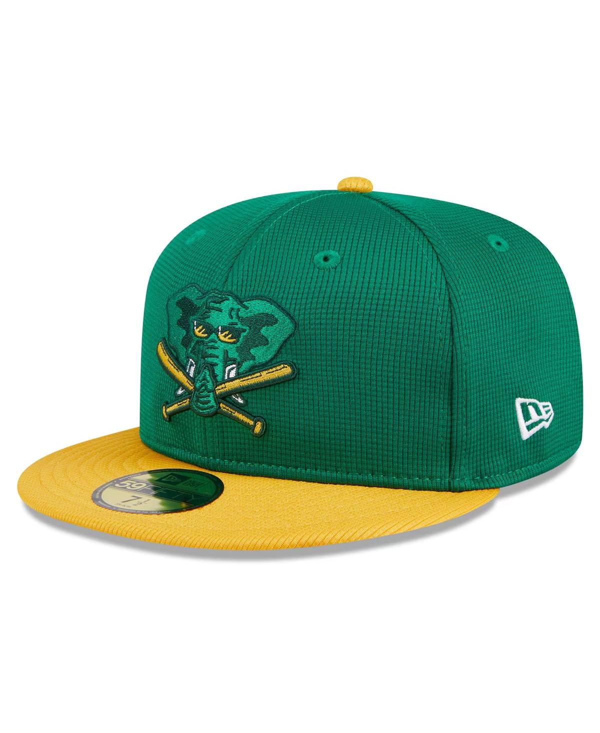 Men's Kelly Green Oakland Athletics 2024 Batting Practice 59FIFTY Fitted Hat - Dark Green
