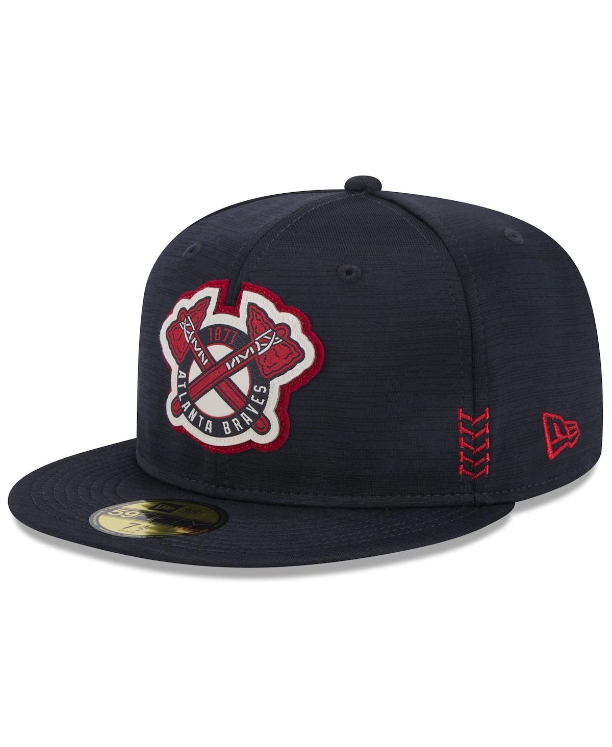 Men's Navy Atlanta Braves 2024 Clubhouse 59FIFTY Fitted Hat - Navy