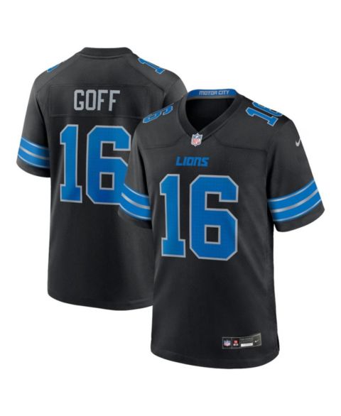 Мужской топ Fanatics Nike Jared Goff Detroit Lions 2nd Alternate Game Jersey, цвет: Чёрный