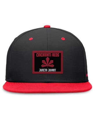 Men's  Black/Red Cincinnati Reds City Connect True Fitted Hat