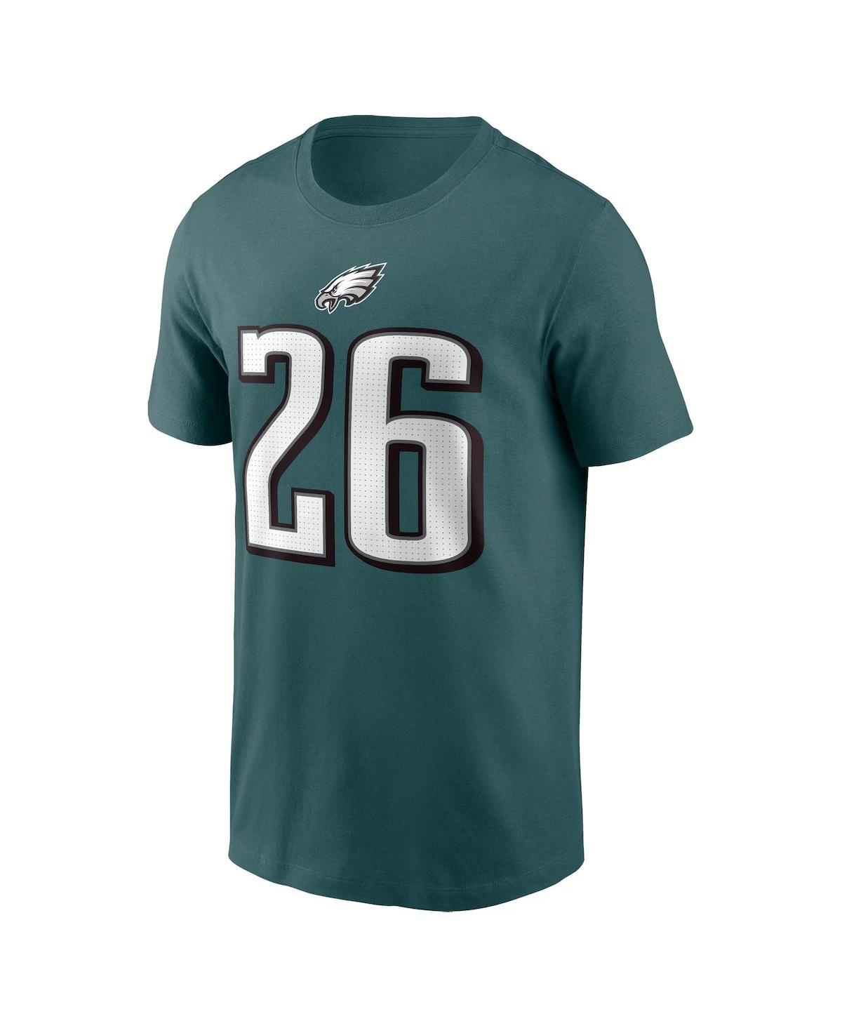 Nike Men's Saquon Barkley MidnightPhiladelphia Eagles Player Name Number T-Shirt - Green