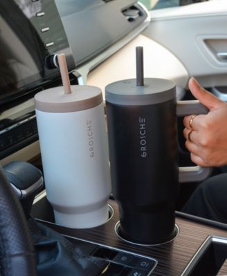 40oz Insulated Tumbler with Straw and Handle, 2pk