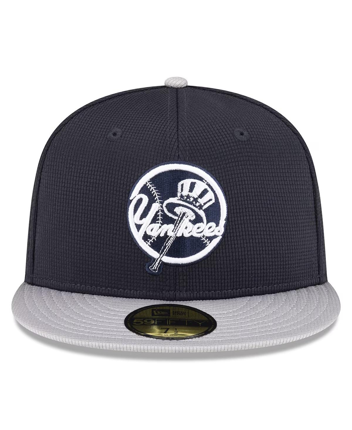 New Era Navy New York Yankees 2024 Batting Practice 59fifty Fitted Hat In Navy