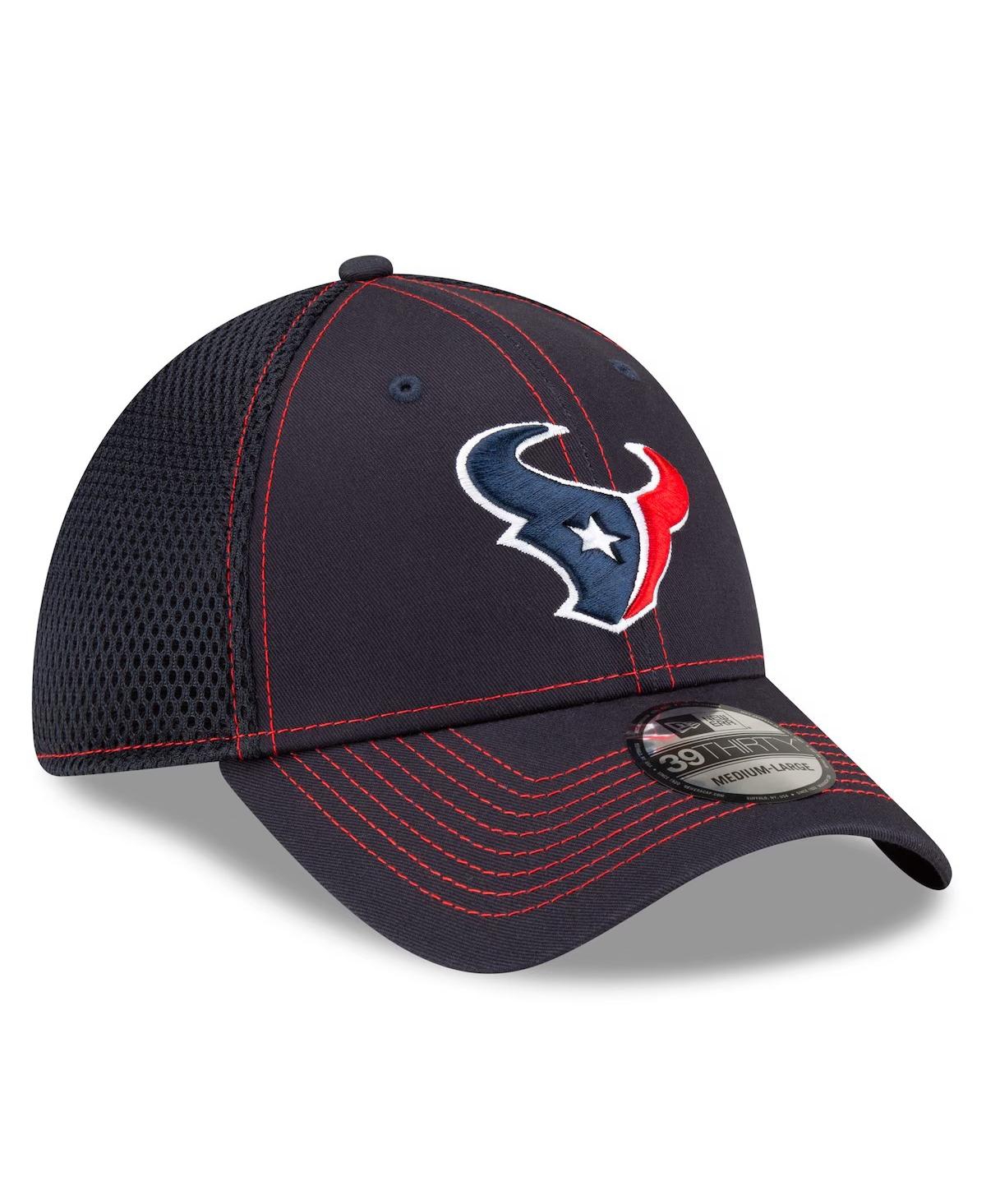 New Era Men's Navy Houston Texans Neo 39thirty Flex Hat In Navy,camo