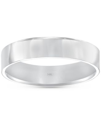 Men's Flat Profile Comfort Fit Wedding Band in 14k Gold