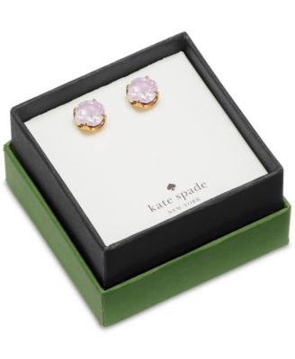 Gold-Tone Cubic Zirconia Flower Stud Earrings