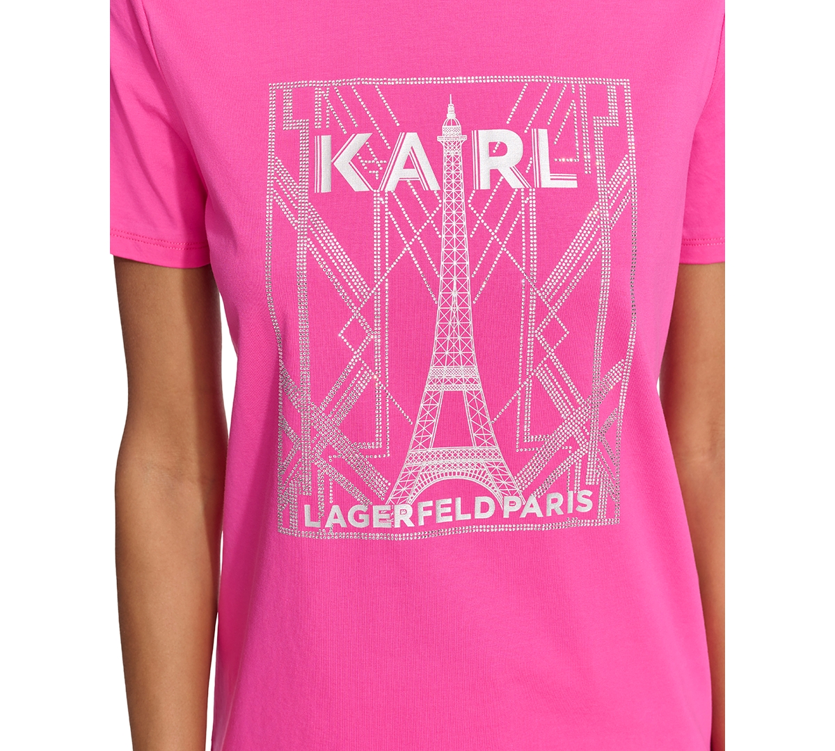 Karl Lagerfeld Paris Women's Sparkle City Scene Tee