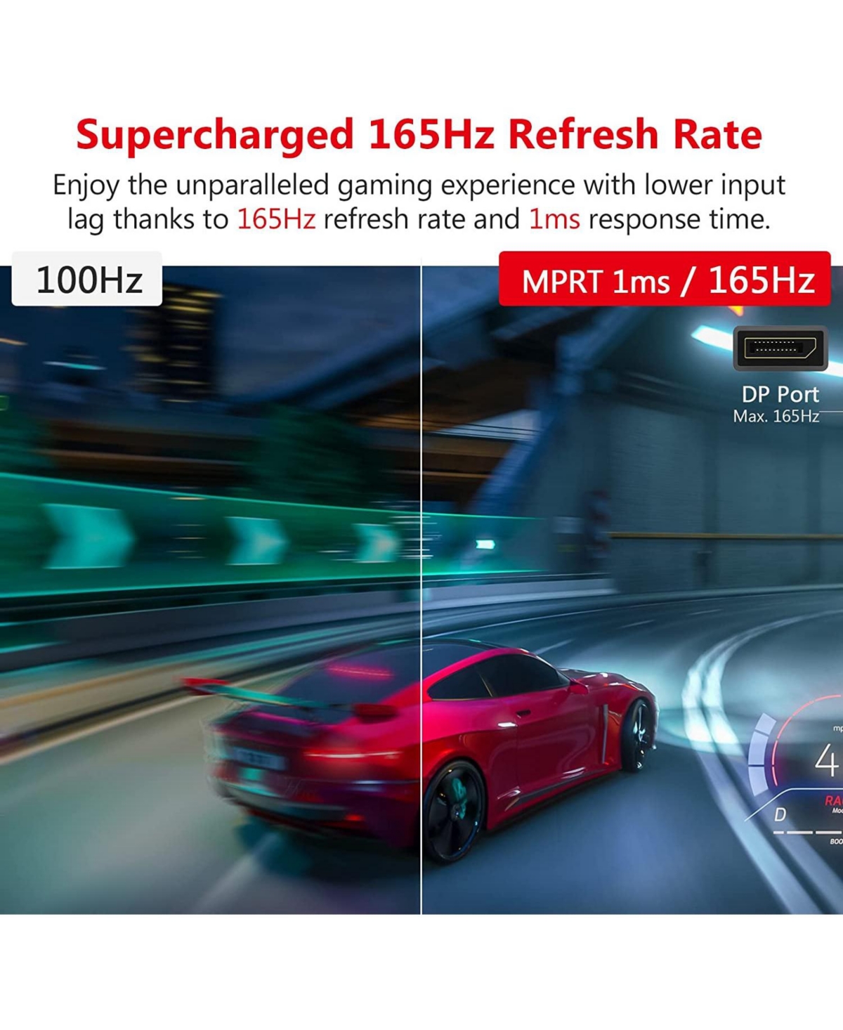 Z-edge 27 inch 2K 2560 x 1440 165Hz 1ms Curved Gaming Monitor