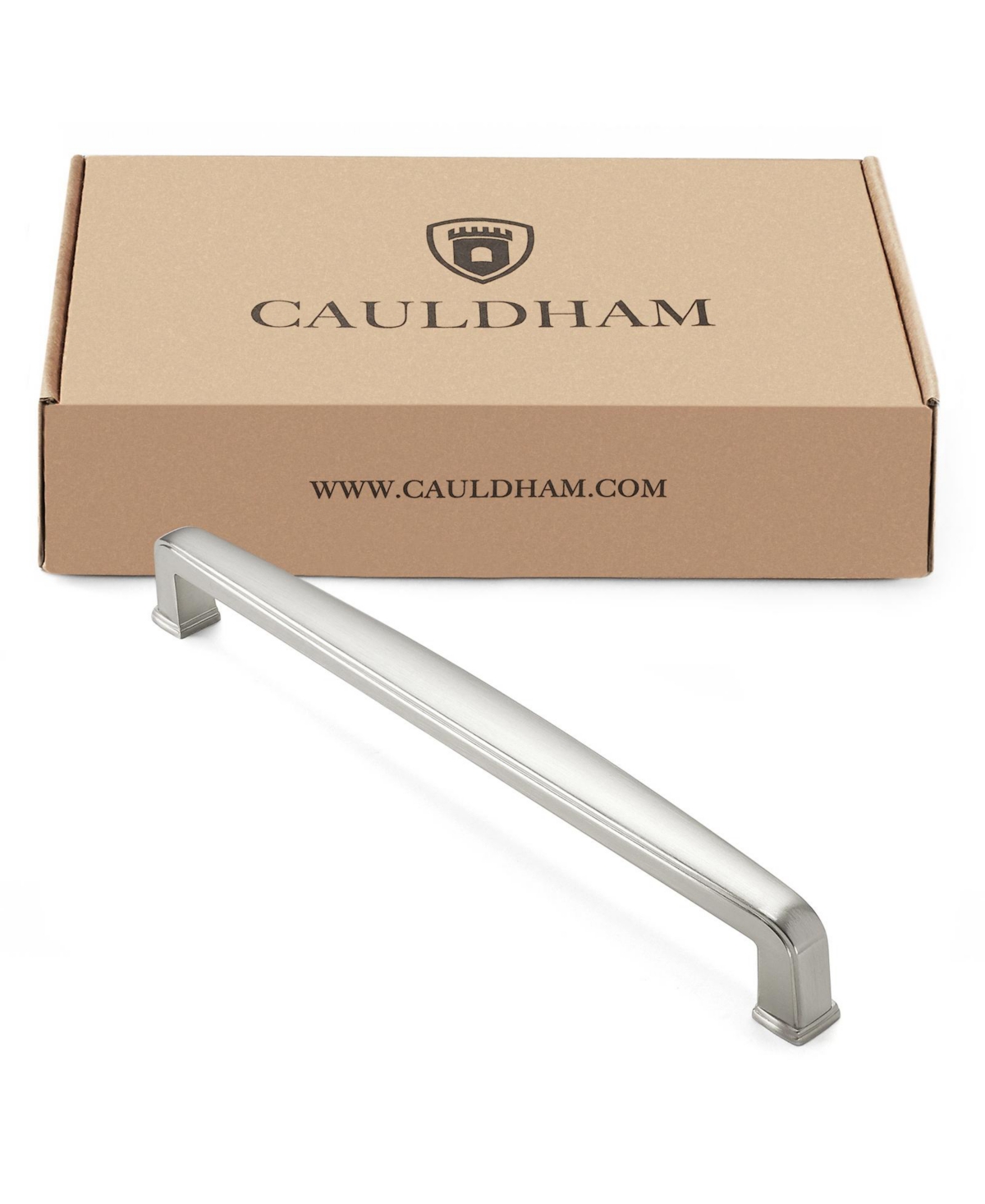 Cauldham 5 Pack Solid Kitchen Cabinet Handles (7-1/2