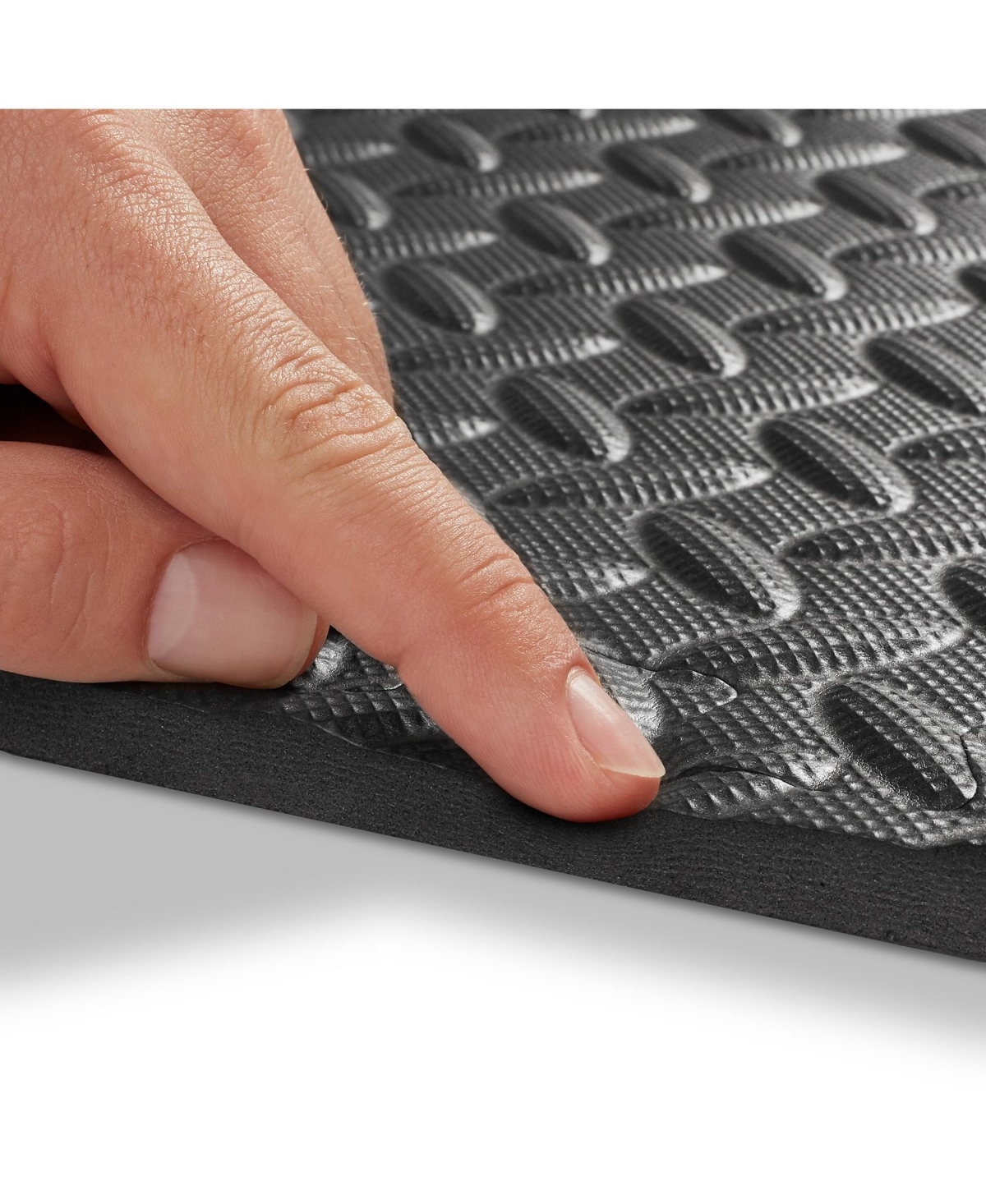 Philosophy Gym Philosophy Gym Pack of 12 Exercise Flooring Mats - 12 x 12 Inch Foam Rubber Interlocking Puzzle Floor Tiles -- Black