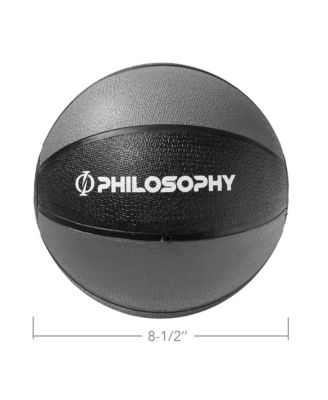 Medicine Ball, 8 LB - Weighted Fitness Non-Slip Ball