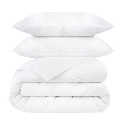 French Linen Garment Washed Breathable 3 Pc. Duvet Cover & Sham Set, Twin/Twin XL