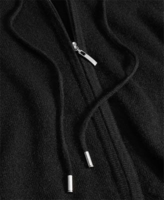 Petite 100% Cashmere Zip Hoodie, Created for Macy's