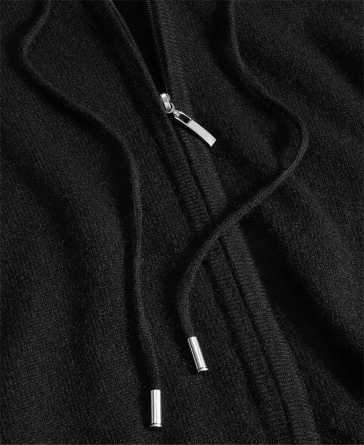 Charter Club Women's 100% Cashmere Zip Hoodie, Created For Macy's In Classic Black