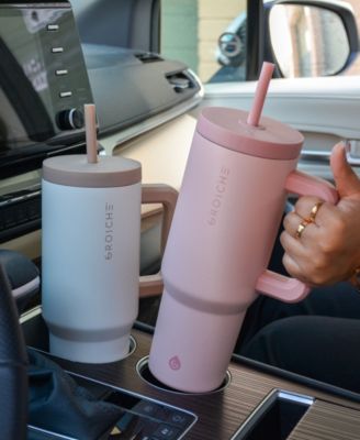 40oz Insulated Tumbler with Straw and Handle